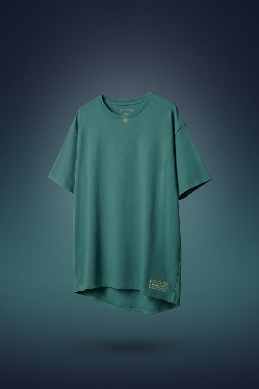 T-shirt accent bleu canard signature drop