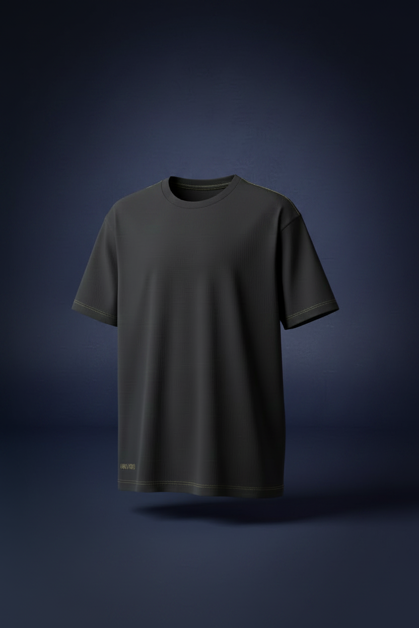 T-shirt minimaliste édition charbon profond